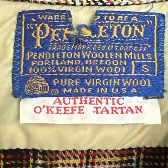 Vintage Pendleton flannel, 100% pure virgin wool, authentic o’keefe Tartan - Picture 4 of 6